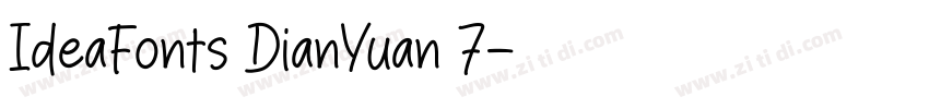 IdeaFonts DianYuan 7字体转换
